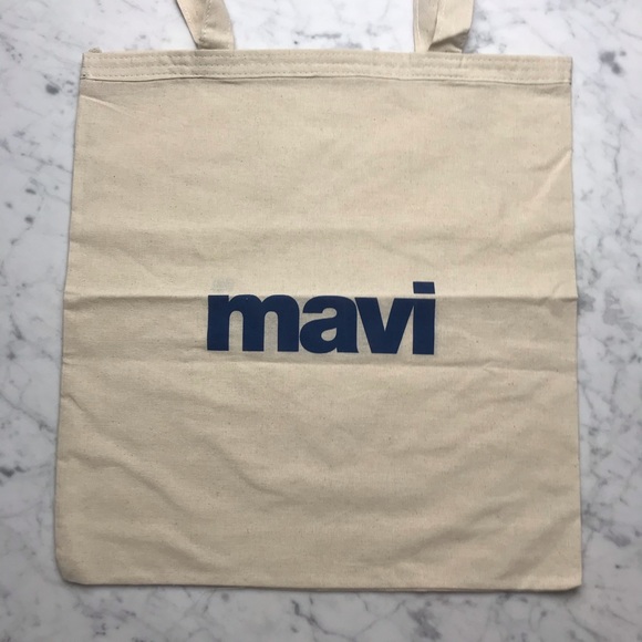 NWT Mavi Jeans Canvas Market Tote Bag Reusable Shopper Bag - Picture 7 of 8